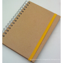 Nuevo cuaderno de espiral de cubierta plástica de estilo